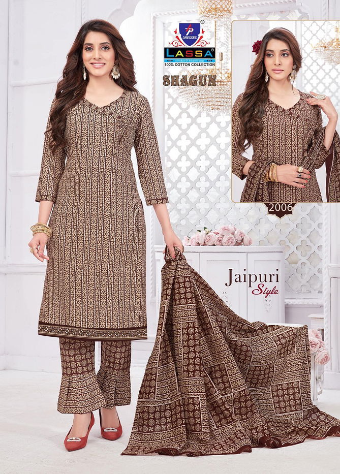 Shagun Jaipuri Style Vol 2 By Lassa Printed Cotton Dress Material Wholesale Shop in Surat